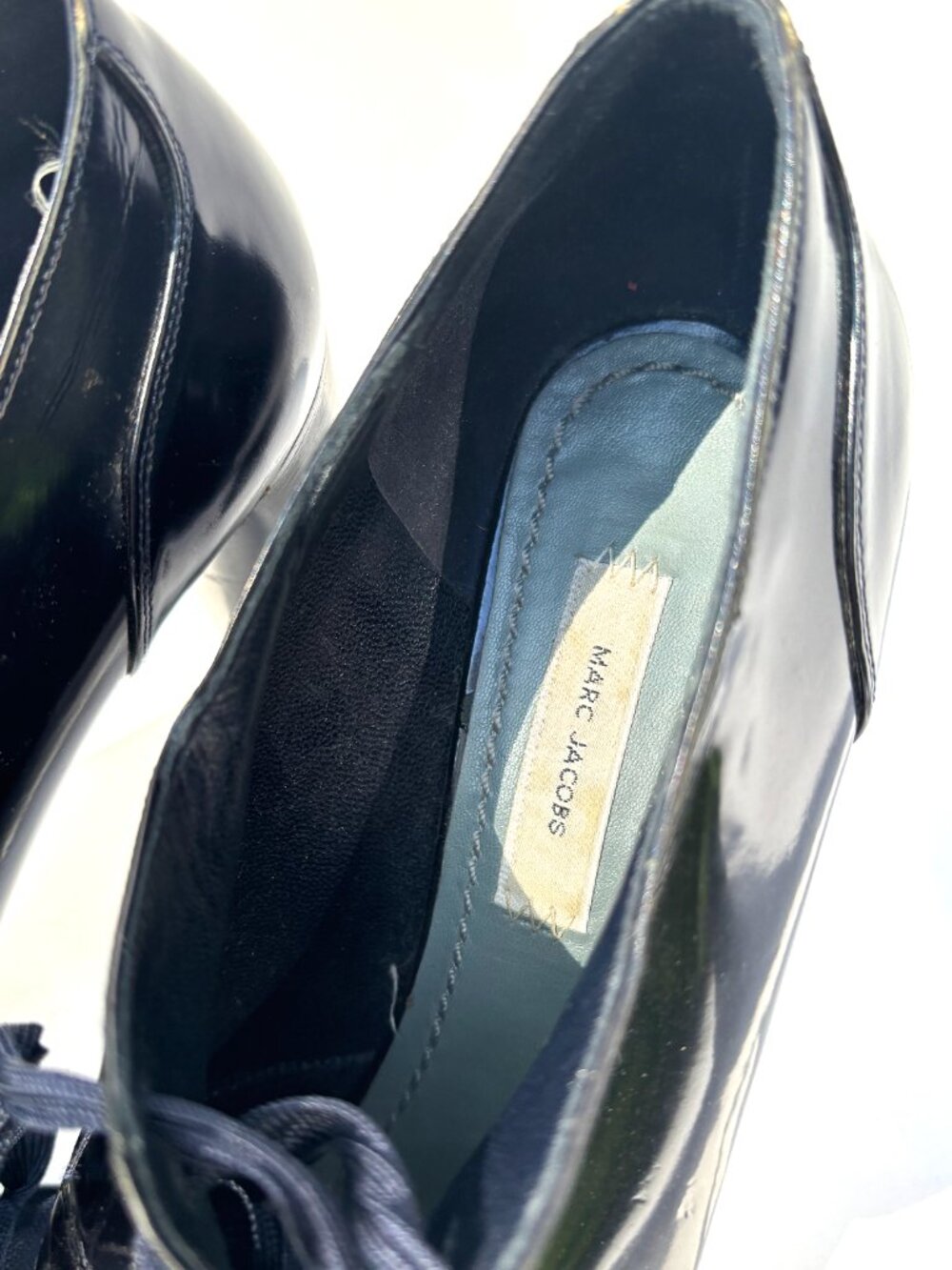 Marc Jacobs Navy Women's Shoes Size 7.5 Round Heel 4 Inches. EXCELLENT CONDITION - Picture 7 of 13
